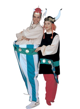 Obelix & Asterix - Willaert, verkleedkledij, carnavalkledij, carnavaloutfit, feestkledij, Astrix en Obelix, galiers, Panoramix, Idefix, magische toverdrank, Cesar